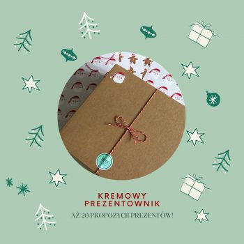 kremowy prezentownik